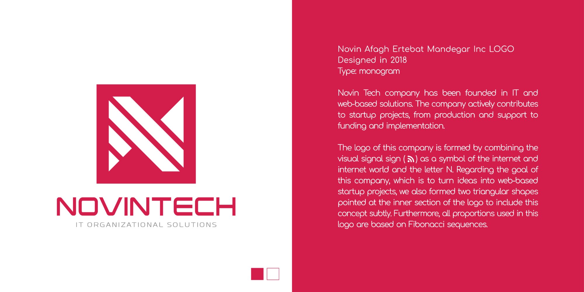 Novin Tech IT solutions monogram, 2018